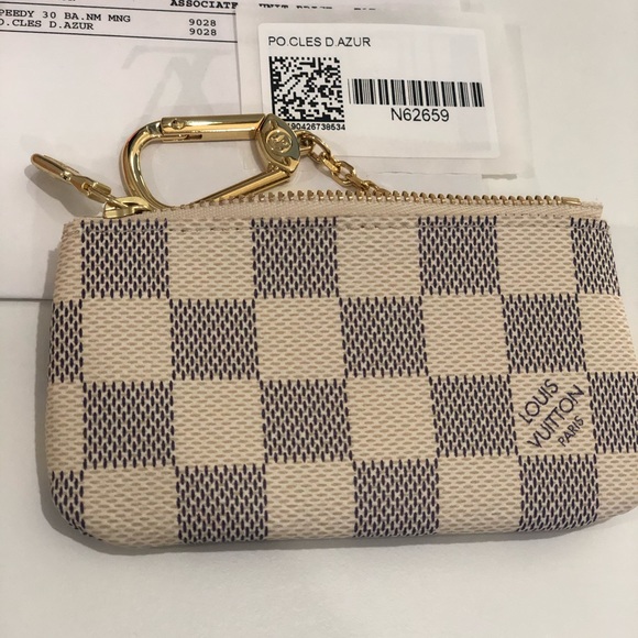Louis Vuitton Key Pouch Cles Damier Azur - Picture 3 of 9
